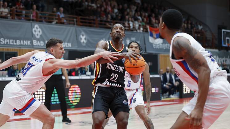 Basketball, CL, Fitness First Würzburg Baskets - Igokea Aleksandrovac