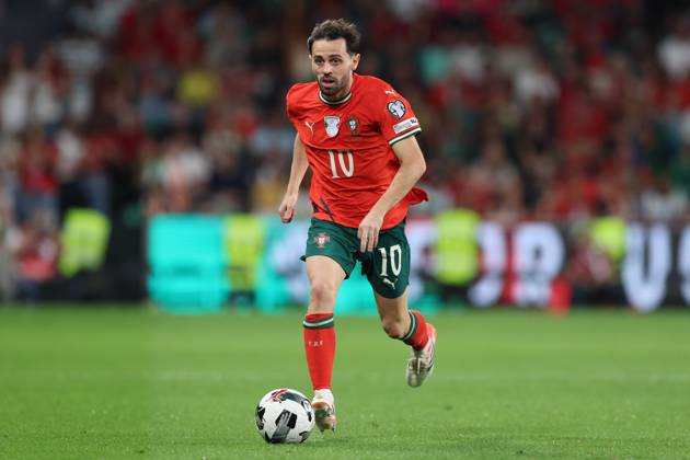 POR: Portugal v Hungary. World Cup Qualifiers match. Bernardo Silva of Portugal during the World Cup Qualifiers match between Portugal and Hungary national teams played at Jose Alvalade Stadium on October 14, 2025 in Lisboa, Portugal. Copyright: xMiguelxMarruffox xPRESSINx MM_251014_2526_195