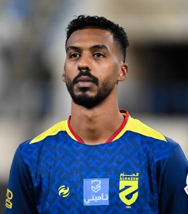 Saudi Pro League match between Al Al Okhdood and Al Hazm at Prince Hathloul bin Abdulaziz Sports City Stadium NAJRAN , SAUDI ARABIA - OCTOBER 18: Nawaf Al Habashi during the Saudi Pro League match between Al Al Okhdood and Al Hazm at Prince Hathloul bin Abdulaziz Sports City Stadium on October 18, 2025 in Najran, Saudi Arabia. najran