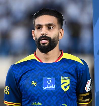 Saudi Pro League match between Al Al Okhdood and Al Hazm at Prince Hathloul bin Abdulaziz Sports City Stadium NAJRAN , SAUDI ARABIA - OCTOBER 18: Abdalrahman Al-Dakhai during the Saudi Pro League match between Al Al Okhdood and Al Hazm at Prince Hathloul bin Abdulaziz Sports City Stadium on October 18, 2025 in Najran, Saudi Arabia. najran