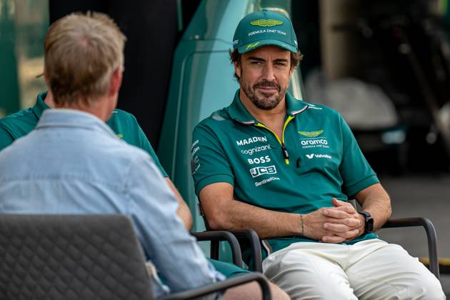 MEXICO CITY, MEXICO: Fernando Alonso, racing for the Aston Martin F1 team during the 2025 Formula 1 Mexico City Grand Prix at the Autodromo Hermanos Rodriguez in Mexico City, Mexico