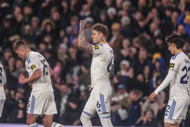 Premier League Leeds United v West Ham United Joe Rodon of Leeds United celebrates his goal to make it 2-0 during the Premier League match Leeds United vs West Ham United at Elland Road, Leeds, United Kingdom, 24th October 2025 (Photo by Mark Cosgrove News Images) Leeds Elland Road West Yorkshire United Kingdom Copyright: xMarkxCosgrove NewsxImagesx
