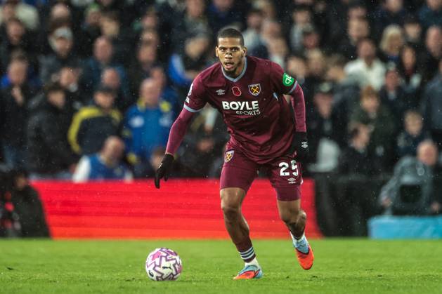 Premier League Leeds United v West Ham United Jean-Clair Todibo of West Ham United during the Premier League match Leeds United vs West Ham United at Elland Road, Leeds, United Kingdom, 24th October 2025 (Photo by Mark Cosgrove News Images) Leeds Elland Road West Yorkshire United Kingdom Copyright: xMarkxCosgrove NewsxImagesx