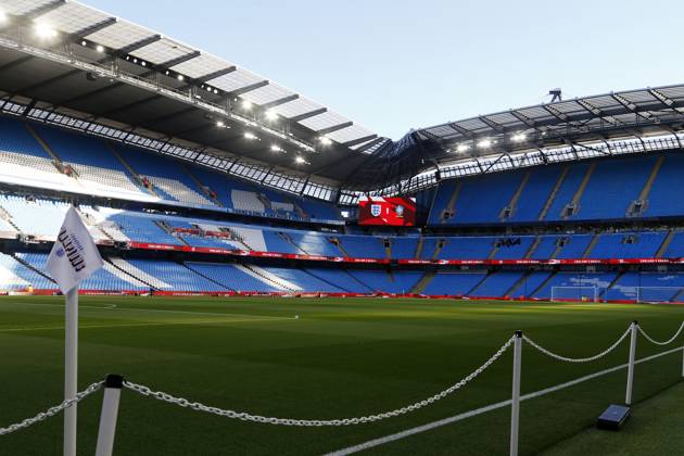 England v Brazil, Manchester, UK - 25 October 2025 General view of The Etihad Stadium before the Women™s International Friendly, Länderspiel, Nationalmannschaft match between England and Brazil at The Etihad Stadium on 25 October 2025 in Manchester, England (Photo by Steve Taylor PPAUK) Manchester The Etihad Stadium Greater Manchester England Copyright: xStevexTaylor PPAUKx PPA-225496