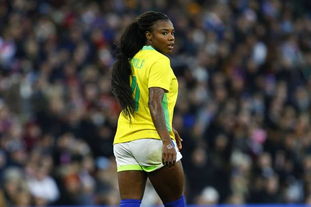England v Brazil, Manchester, UK - 25 October 2025 Ludmila of Brazil during the Women™s International Friendly, Länderspiel, Nationalmannschaft match between England and Brazil at The Etihad Stadium on 25 October 2025 in Manchester, England (Photo by Steve Taylor PPAUK) Manchester The Etihad Stadium Greater Manchester England Copyright: xStevexTaylor PPAUKx PPA-225710