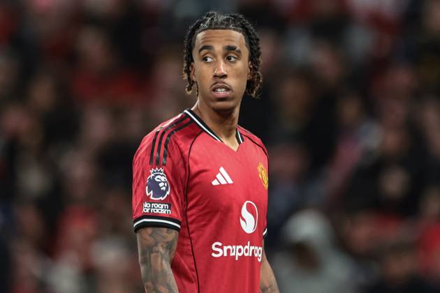 Premier League Manchester United, ManU v Brighton and Hove Albion Leny Yoro of Manchester United during the Premier League match Manchester United vs Brighton and Hove Albion at Old Trafford, Manchester, United Kingdom, 25th October 2025 (Photo by Mark Cosgrove News Images) Manchester Old Trafford Greater Manchester United Kingdom Copyright: xMarkxCosgrove NewsxImagesx