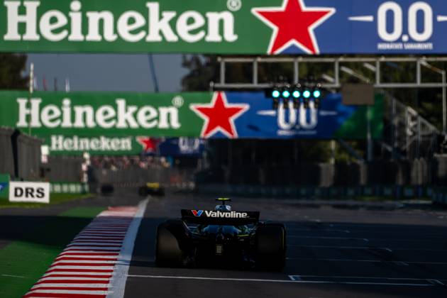 MEXICO CITY, MEXICO: Fernando Alonso, racing for the Aston Martin F1 team during the 2025 Formula 1 Mexico City Grand Prix at the Autodromo Hermanos Rodriguez in Mexico City, Mexico