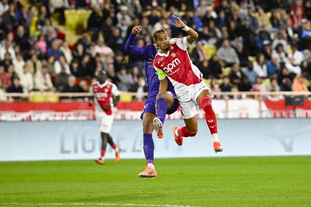 FOOTBALL : AS Monaco VS Toulouse FC - Ligue 1 McDonald s - 25 10 2025 Thilo Kehrer (ASM) - Ligue 1 McDonald s match between AS Monaco and Toulouse FC on October 25, 2025 at the Louis II Stadium in Monaco. MonacoMonaco  Copyright: xWilliamxCannarellax