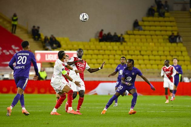 FOOTBALL : AS Monaco VS Toulouse FC - Ligue 1 McDonald s - 25 10 2025 Ligue 1 McDonald s match between AS Monaco and Toulouse FC on October 25, 2025 at the Louis II Stadium in Monaco. MonacoMonaco  Copyright: xWilliamxCannarellax