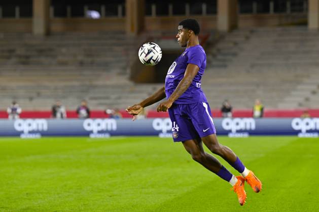 FOOTBALL : AS Monaco VS Toulouse FC - Ligue 1 McDonald s - 25 10 2025 Dayann Methalie (TFC) - Ligue 1 McDonald s match between AS Monaco and Toulouse FC on October 25, 2025 at the Louis II Stadium in Monaco. MonacoMonaco  Copyright: xWilliamxCannarellax