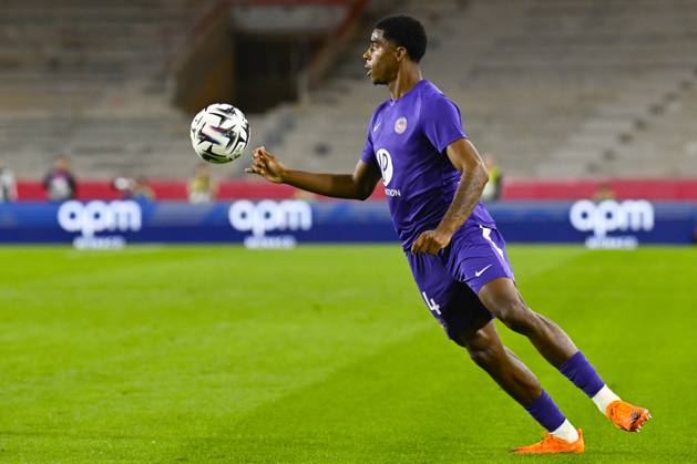 FOOTBALL : AS Monaco VS Toulouse FC - Ligue 1 McDonald s - 25 10 2025 Dayann Methalie (TFC) - Ligue 1 McDonald s match between AS Monaco and Toulouse FC on October 25, 2025 at the Louis II Stadium in Monaco. MonacoMonaco  Copyright: xWilliamxCannarellax