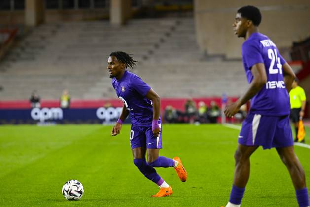 FOOTBALL : AS Monaco VS Toulouse FC - Ligue 1 McDonald s - 25 10 2025 Yann Gboho (TFC) - Ligue 1 McDonald s match between AS Monaco and Toulouse FC on October 25, 2025 at the Louis II Stadium in Monaco. MonacoMonaco  Copyright: xWilliamxCannarellax