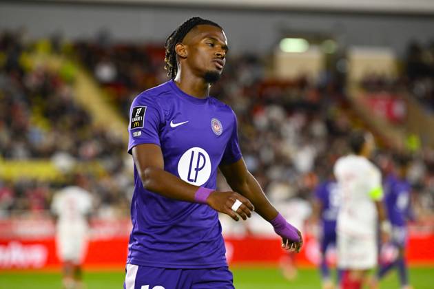 FOOTBALL : AS Monaco VS Toulouse FC - Ligue 1 McDonald s - 25 10 2025 Yann Gboho (TFC) - Ligue 1 McDonald s match between AS Monaco and Toulouse FC on October 25, 2025 at the Louis II Stadium in Monaco. MonacoMonaco  Copyright: xWilliamxCannarellax