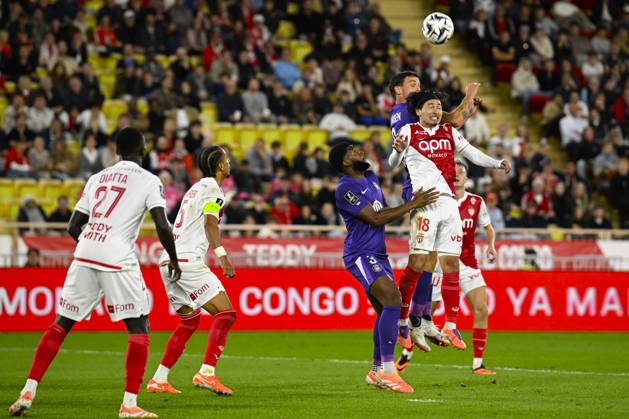 FOOTBALL : AS Monaco VS Toulouse FC - Ligue 1 McDonald s - 25 10 2025 Ligue 1 McDonald s match between AS Monaco and Toulouse FC on October 25, 2025 at the Louis II Stadium in Monaco. MonacoMonaco  Copyright: xWilliamxCannarellax