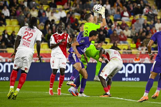 FOOTBALL : AS Monaco VS Toulouse FC - Ligue 1 McDonald s - 25 10 2025 Philipp Köhn (ASM) - Ligue 1 McDonald s match between AS Monaco and Toulouse FC on October 25, 2025 at the Louis II Stadium in Monaco. MonacoMonaco  Copyright: xWilliamxCannarellax