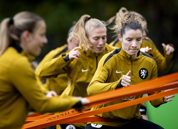 ZEIST - Dominique Janssen during a training session. The Dutch team is preparing for the friendly against Canada. ANP KOEN VAN WEEL xVIxANPxSportx xxANPxIVx 540461471 originalFilename: 540461471