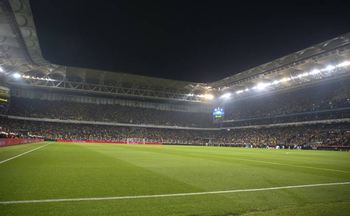 Fenerbahce v Besiktas: Ziraat Turkish Cup ISTANBUL, TURKEY - APRIL 19: A general view of Ulker Stadium is seen after Ziraat Turkish Cup Semi Final second leg soccer match between Fenerbahce and Besiktas was cancelled in Istanbul, Turkey on April 19, 2018. Istanbul Turkey. Editorial use only. Please get in touch for any other usage. Copyright: x2025xAnadoluxEmrahxYorulmazx
