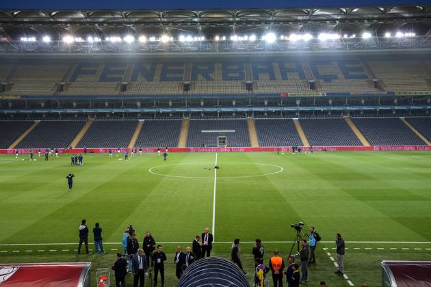 Fenerbahce v Besiktas: Ziraat Turkish Cup ISTANBUL, TURKEY - MAY 03: Tribunes of Ulker Stadium are seen empty ahead of the Ziraat Turkish Cup soccer match between Fenerbahce and Besiktas in Istanbul, Turkey on May 03, 2018. The game was decided to continue without spectators due to the incidents took place in the semi final return match causing the game to be cancelled. Besiktas did not turn up for the replay with Fenerbahce as the club announced earlier. Istanbul Turkey. Editorial use only. Please get in touch for any other usage. Copyright: x2025xAnadoluxArifxHüdaverdixYamanx