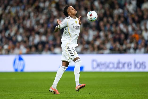 ESP: Real Madrid CF - Valencia CF. La Liga EA Sports. Date 11 Eder Militao of Real Madrid CF during the La Liga EA Sports match between Real Madrid CF and Valencia CF played at Santiago Bernabeu Stadium on November 1, 2025 in Madrid. kpng Copyright: xCesarxCebollax xPRESSINx PS_251101_RMA_VAL_2526_070