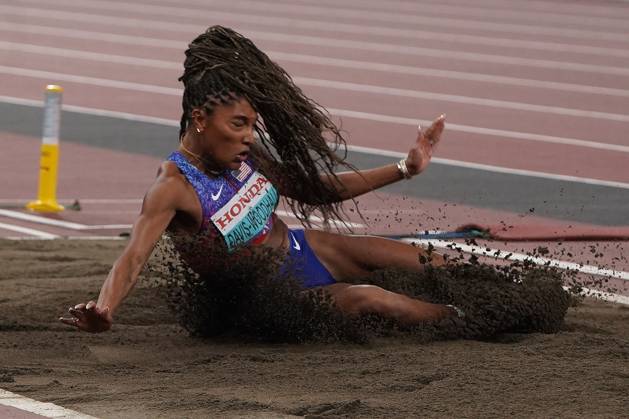 World Championships 2025 Tokyo, World Athletics, athletics, athletics, Track and Field, World athletics Championships 2025 Tokyo, World Athletics Championships 2025 Tokyo 13 09 21 09 2025, Tokyo Japan Long Jump, Tara Davis Woodhall USA