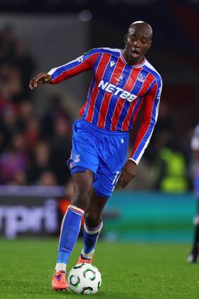 London, England, 6th November 2025. Jean-Philippe Mateta of Crystal Palace during the Crystal Palace vs AZ Alkmaar UEFA Conference League match at Selhurst Park, London. Picture credit should read: Paul Terry Sportimage EDITORIAL USE ONLY. No use with unauthorised audio, video, data, fixture lists, club league logos or live services. Online in-match use limited to 120 images, no video emulation. No use in betting, games or single club league player publications. SPI_103_PT_Crystal_Palace_AZ_Alkmaar SPI-4270-0103
