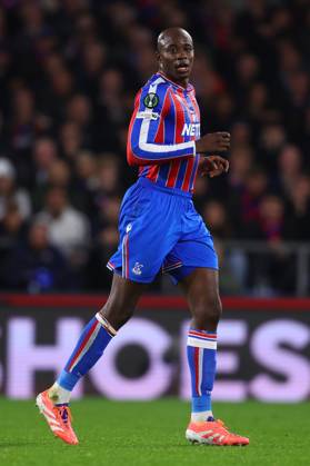 London, England, 6th November 2025. Jean-Philippe Mateta of Crystal Palace during the Crystal Palace vs AZ Alkmaar UEFA Conference League match at Selhurst Park, London. Picture credit should read: Paul Terry Sportimage EDITORIAL USE ONLY. No use with unauthorised audio, video, data, fixture lists, club league logos or live services. Online in-match use limited to 120 images, no video emulation. No use in betting, games or single club league player publications. SPI_104_PT_Crystal_Palace_AZ_Alkmaar SPI-4270-0104