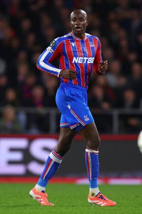 London, England, 6th November 2025. Jean-Philippe Mateta of Crystal Palace during the Crystal Palace vs AZ Alkmaar UEFA Conference League match at Selhurst Park, London. Picture credit should read: Paul Terry Sportimage EDITORIAL USE ONLY. No use with unauthorised audio, video, data, fixture lists, club league logos or live services. Online in-match use limited to 120 images, no video emulation. No use in betting, games or single club league player publications. SPI_105_PT_Crystal_Palace_AZ_Alkmaar SPI-4270-0105
