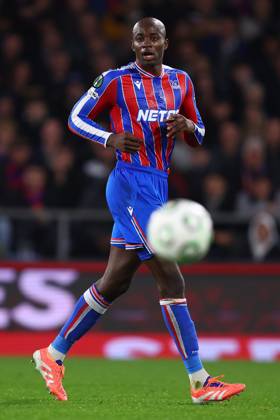 London, England, 6th November 2025. Jean-Philippe Mateta of Crystal Palace during the Crystal Palace vs AZ Alkmaar UEFA Conference League match at Selhurst Park, London. Picture credit should read: Paul Terry Sportimage EDITORIAL USE ONLY. No use with unauthorised audio, video, data, fixture lists, club league logos or live services. Online in-match use limited to 120 images, no video emulation. No use in betting, games or single club league player publications. SPI_106_PT_Crystal_Palace_AZ_Alkmaar SPI-4270-0106