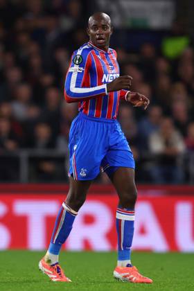 London, England, 6th November 2025. Jean-Philippe Mateta of Crystal Palace during the Crystal Palace vs AZ Alkmaar UEFA Conference League match at Selhurst Park, London. Picture credit should read: Paul Terry Sportimage EDITORIAL USE ONLY. No use with unauthorised audio, video, data, fixture lists, club league logos or live services. Online in-match use limited to 120 images, no video emulation. No use in betting, games or single club league player publications. SPI_107_PT_Crystal_Palace_AZ_Alkmaar SPI-4270-0107