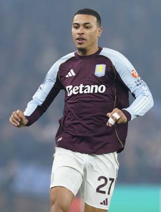 Birmingham, England, 6th November 2025. Morgan Rogers of Aston Villa during the Aston Villa vs Maccabi Tel-Aviv FC UEFA Europa League match at Villa Park, Birmingham. Picture credit should read: Andrew Yates Sportimage EDITORIAL USE ONLY. No use with unauthorised audio, video, data, fixture lists, club league logos or live services. Online in-match use limited to 120 images, no video emulation. No use in betting, games or single club league player publications. SPI_098_AY_Villa_Macabbi SPI-4269-0097