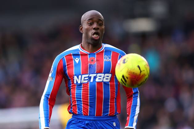 London, England, 9th November 2025. Jean-Philippe Mateta of Crystal Palace during the Crystal Palace vs Brighton and Hove Albion Premier League match at Selhurst Park, London. Picture credit should read: Paul Terry Sportimage EDITORIAL USE ONLY. No use with unauthorised audio, video, data, fixture lists, club league logos or live services. Online in-match use limited to 120 images, no video emulation. No use in betting, games or single club league player publications. SPI_047_PT_Crystal_Palace_Brighton SPI-4277-0047