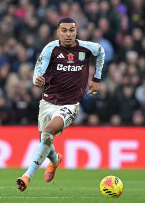 Birmingham, England, 9th November 2025. Morgan Rogers of Aston Villa during the Aston Villa vs AFC Bournemouth Premier League match at Villa Park, Birmingham. Picture credit should read: Cody Froggatt Sportimage EDITORIAL USE ONLY. No use with unauthorised audio, video, data, fixture lists, club league logos or live services. Online in-match use limited to 120 images, no video emulation. No use in betting, games or single club league player publications. SPI_103_CF_ASTON_VILLA_V_BOURNEMOUTH SPI-4279-0103