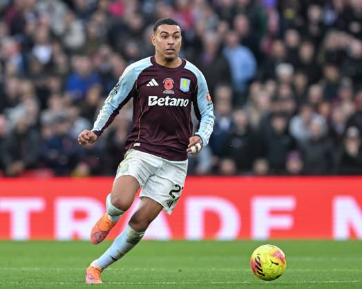 Birmingham, England, 9th November 2025. Morgan Rogers of Aston Villa during the Aston Villa vs AFC Bournemouth Premier League match at Villa Park, Birmingham. Picture credit should read: Cody Froggatt Sportimage EDITORIAL USE ONLY. No use with unauthorised audio, video, data, fixture lists, club league logos or live services. Online in-match use limited to 120 images, no video emulation. No use in betting, games or single club league player publications. SPI_104_CF_ASTON_VILLA_V_BOURNEMOUTH SPI-4279-0104