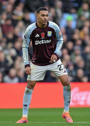 Birmingham, England, 9th November 2025. Morgan Rogers of Aston Villa during the Aston Villa vs AFC Bournemouth Premier League match at Villa Park, Birmingham. Picture credit should read: Cody Froggatt Sportimage EDITORIAL USE ONLY. No use with unauthorised audio, video, data, fixture lists, club league logos or live services. Online in-match use limited to 120 images, no video emulation. No use in betting, games or single club league player publications. SPI_122_CF_ASTON_VILLA_V_BOURNEMOUTH SPI-4279-0122