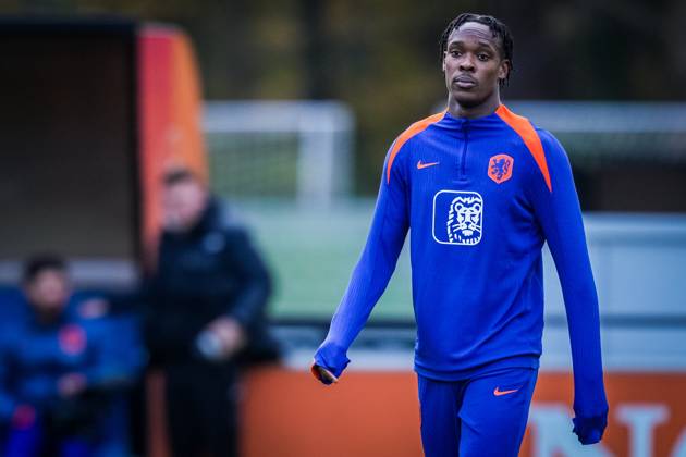 ZEIST , 11-11-2025 , KNVB Campus , season 2025 2026 , Dutch International football , Training session Netherlands , picture shows Netherlands player Emanuel Emegha Training session Netherlands 11-11-2025  x31985848x Copyright: