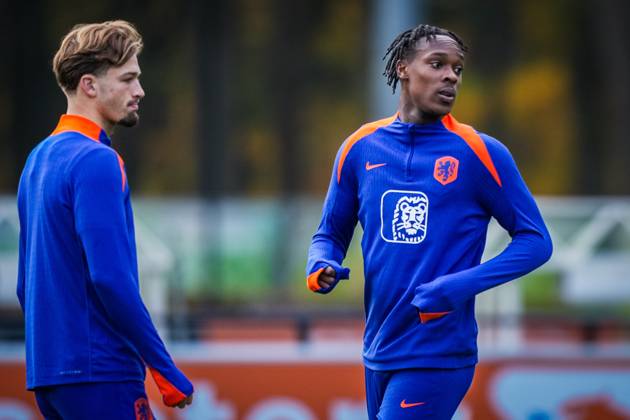 ZEIST , 11-11-2025 , KNVB Campus , season 2025 2026 , Dutch International football , Training session Netherlands , picture shows Netherlands player Emanuel Emegha Training session Netherlands 11-11-2025  x31985909x Copyright: