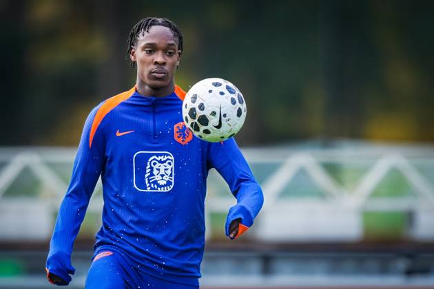 ZEIST , 11-11-2025 , KNVB Campus , season 2025 2026 , Dutch International football , Training session Netherlands , picture shows Netherlands player Emanuel Emegha Training session Netherlands 11-11-2025  x31985922x Copyright: