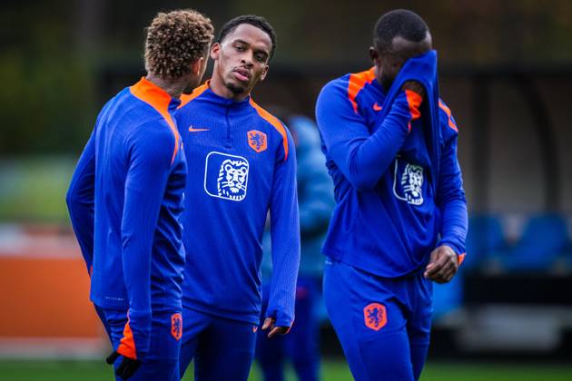 ZEIST , 11-11-2025 , KNVB Campus , season 2025 2026 , Dutch International football , Training session Netherlands , picture shows Netherlands player Jurien Timber Training session Netherlands 11-11-2025  x31986259x Copyright: