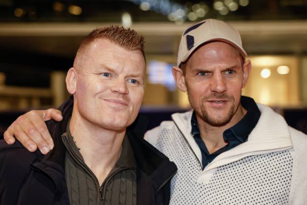 Preview of the documentary film Klaebo Oslo 20251112 John Arne Riise and Olaf Tufte on the red carpet before the preview of the documentary film about Johannes Hosflot Klaebo, at the Colosseum cinema in Oslo Photo Jonas Been Henriksen NTB Oslo Norway EDITORIAL USE ONLY RESTRICTED USE FOR BETTING COMPANIES  Copyright: xJonasxBeenxHenriksenx xNTBx