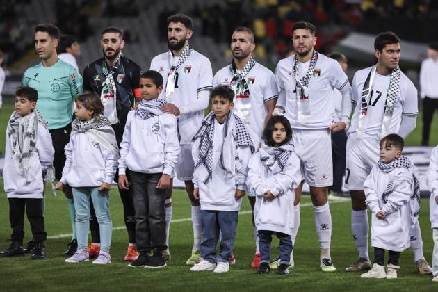 Football, charity match, Catalan national team - Palestine in Barcelona