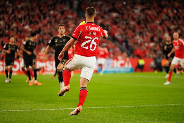 Samuel Dahl seen during Liga Portugal game between SL Benfica and Casa Pia AC (Maciej Rogowski Ball Raw Images) Lisbon Estadio Da Luz Portugal Copyright: xMaciejxRogowskix maciejrogowski_slbenfica_casapia_2526-037-2