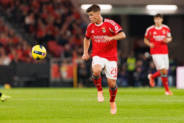 Samuel Dahl seen during Liga Portugal game between SL Benfica and Casa Pia AC (Maciej Rogowski Ball Raw Images) Lisbon Estadio Da Luz Portugal Copyright: xMaciejxRogowskix maciejrogowski_slbenfica_casapia_2526-049-2