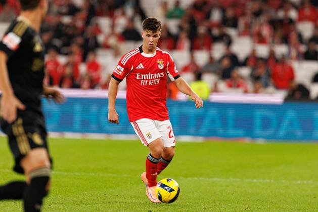 Samuel Dahl seen during Liga Portugal game between SL Benfica and Casa Pia AC (Maciej Rogowski Ball Raw Images) Lisbon Estadio Da Luz Portugal Copyright: xMaciejxRogowskix maciejrogowski_slbenfica_casapia_2526-088