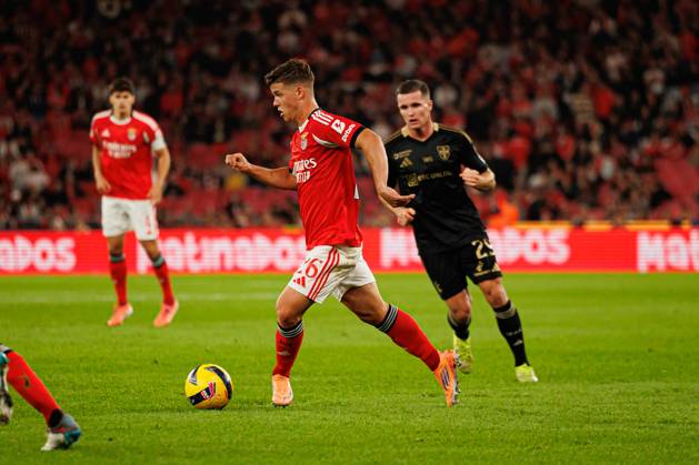 Samuel Dahl seen during Liga Portugal game between SL Benfica and Casa Pia AC (Maciej Rogowski Ball Raw Images) Lisbon Estadio Da Luz Portugal Copyright: xMaciejxRogowskix maciejrogowski_slbenfica_casapia_2526-129-2