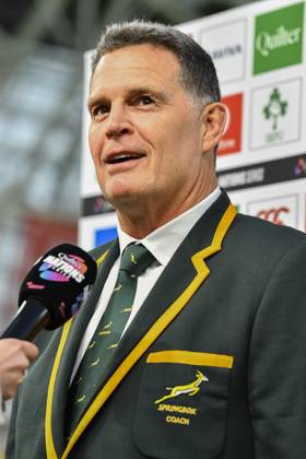 Ireland v South Africa Quilter Nations Series South Africa Head Coach Rassie Erasmus before the Quilter Nations Series match at the Aviva Stadium, Dublin UK Newspapers OUT Copyright: xJohnxCrothersx FIL-22533-0007