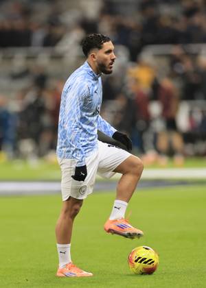 Newcastle United v Manchester City Premier League Rayan Cherki of Manchester City warms up during the Premier League match at St. James s Park, Newcastle UK Newspapers OUT Copyright: xFredxPalmerx FIL-22535-0027