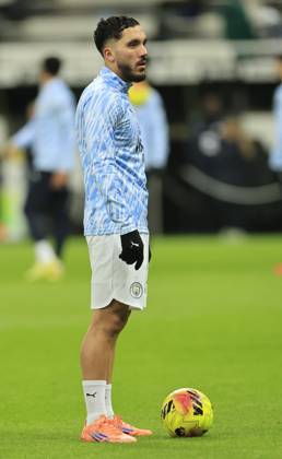 Newcastle United v Manchester City Premier League Rayan Cherki of Manchester City warms up during the Premier League match at St. James s Park, Newcastle UK Newspapers OUT Copyright: xFredxPalmerx FIL-22535-0034