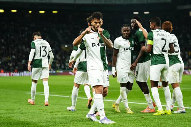 Taca de Portugal - Sporting CP v AC Marinhense (Foto: Joao Alvarinhas Avant Sports) Luis Suarez do Sporting CP celebra um golo durante a partida entre o Sporting CP e o AC Marinhense, a contar para a Taca de Portugal no Estadio Jose Alvalade - Novembro 22, 2025 - Lisboa, Portugal. (Foto: Joao Alvarinhas Avant Sports) Lisboa Estadio Jose Alvalade Portugal Copyright: xJoaoxAlvarinhas AvantxSportsx