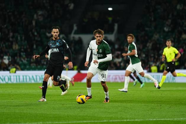 Taca de Portugal - Sporting CP v AC Marinhense (Foto: Joao Alvarinhas Avant Sports) Ricardo Mangas do Sporting CP durante a partida entre o Sporting CP e o AC Marinhense, a contar para a Taca de Portugal no Estadio Jose Alvalade - Novembro 22, 2025 - Lisboa, Portugal. (Foto: Joao Alvarinhas Avant Sports) Lisboa Estadio Jose Alvalade Portugal Copyright: xJoaoxAlvarinhas AvantxSportsx