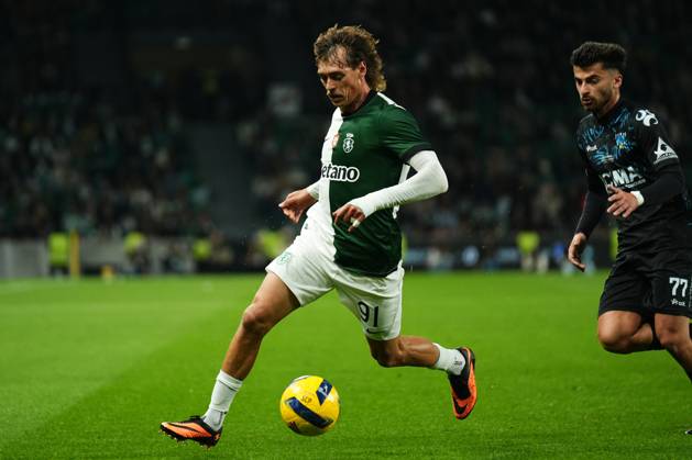 Taca de Portugal - Sporting CP v AC Marinhense (Foto: Joao Alvarinhas Avant Sports) Ricardo Mangas do Sporting CP durante a partida entre o Sporting CP e o AC Marinhense, a contar para a Taca de Portugal no Estadio Jose Alvalade - Novembro 22, 2025 - Lisboa, Portugal. (Foto: Joao Alvarinhas Avant Sports) Lisboa Estadio Jose Alvalade Portugal Copyright: xJoaoxAlvarinhas AvantxSportsx